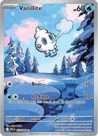 Vanillite - 111/086 (111) [SV: White Flare] Holofoil