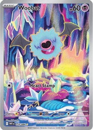 Woobat - 119/086 (119) [SV: White Flare] Holofoil