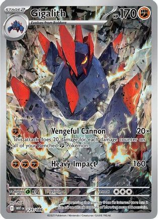 Gigalith - 129/086 (129) [SV: White Flare] Holofoil