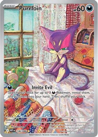 Purrloin - 136/086 (136) [SV: White Flare] Holofoil