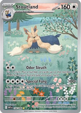 Stoutland - 156/086 (156) [SV: White Flare] Holofoil