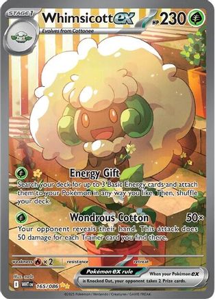 Whimsicott ex - 165/086 (165) [SV: White Flare] Holofoil