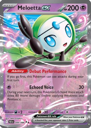 Meloetta ex (44) [SV: Black Bolt] Holofoil