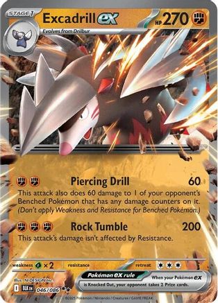 Excadrill ex (46) [SV: Black Bolt] Holofoil