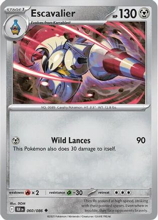 Escavalier (60) [SV: Black Bolt] Reverse Holofoil