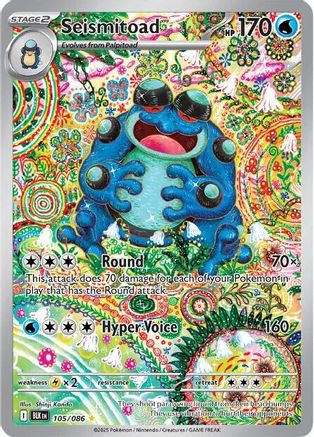 Seismitoad - 105/086 (105) [SV: Black Bolt] Holofoil