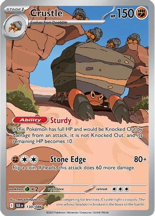 Crustle - 130/086 (130) [SV: Black Bolt] Holofoil