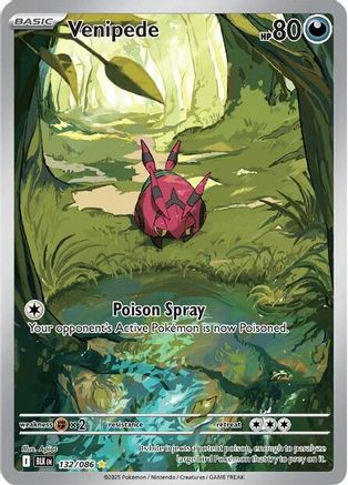 Venipede - 132/086 (132) [SV: Black Bolt] Holofoil