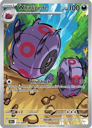 Whirlipede - 133/086 (133) [SV: Black Bolt] Holofoil