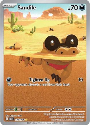 Sandile - 135/086 (135) [SV: Black Bolt] Holofoil