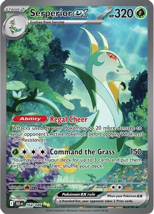 Serperior ex - 164/086 (164) [SV: Black Bolt] Holofoil
