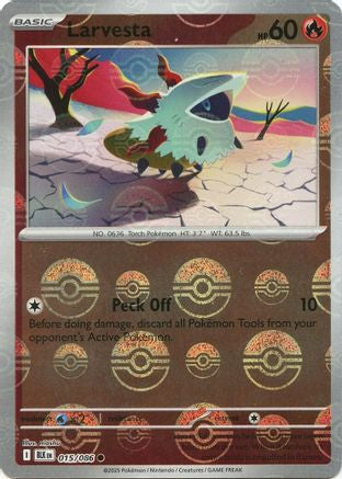 Larvesta (Poke Ball Pattern) (15) [SV: Black Bolt] Holofoil