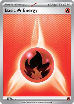 Basic Fire Energy - 018 (18) [SVE: Scarlet & Violet Energies]