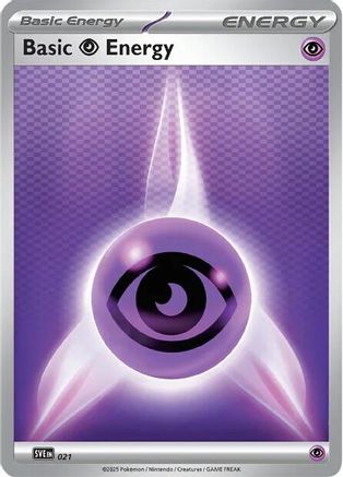 Basic Psychic Energy - 021 (21) [SVE: Scarlet & Violet Energies] Reverse Holofoil