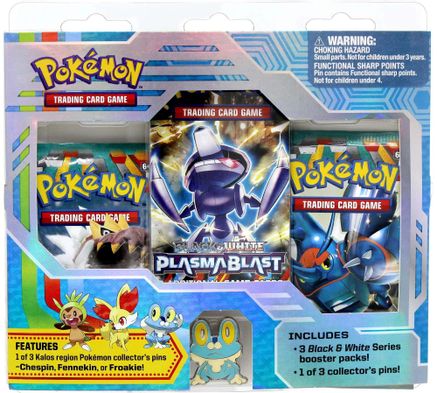 Pokemon Collector's Pin Three Pack Blisters (Froakie)