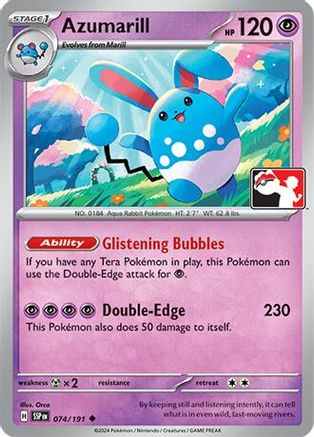 Azumarill (74) [Prize Pack Series Cards]