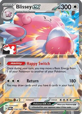 Blissey ex - 134/167 (Cosmos Holo) (134) [Prize Pack Series Cards] Holofoil