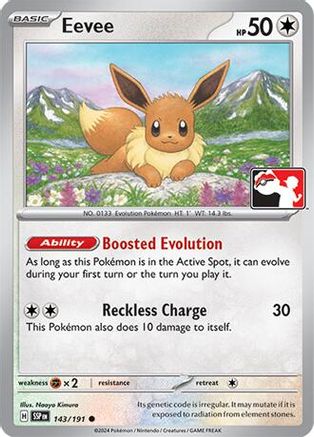 Eevee (143) [Prize Pack Series Cards] Holofoil