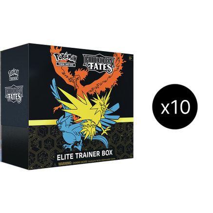 Pokemon Hidden Fates Elite Trainer Box Case