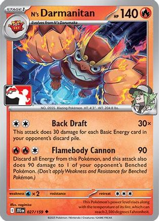 N's Darmanitan - 027/159 (27) [Prize Pack Series Cards] Holofoil