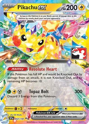 Pikachu ex - 057/191 (57) [Prize Pack Series Cards] Holofoil