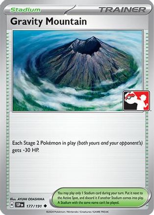 Gravity Mountain (177) [Prize Pack Series Cards] Holofoil