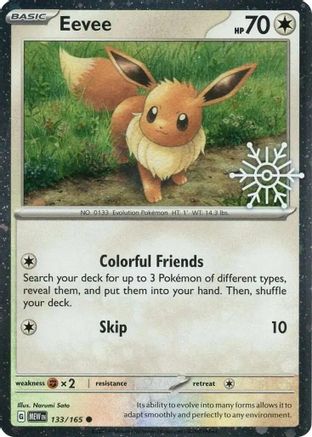 Eevee (Holiday Calendar) (133) [Miscellaneous Cards & Products] Holofoil