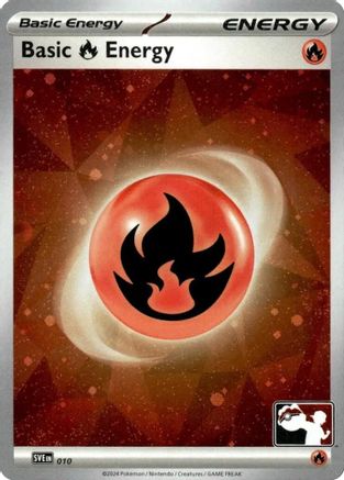 Basic Fire Energy - 010 (Cosmos Holo) (10) [Prize Pack Series Cards] Holofoil