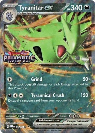 Tyranitar ex (Prismatic Evolutions Stamp) (64) [Miscellaneous Cards & Products] Holofoil