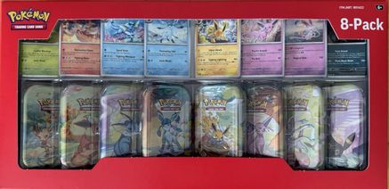Pokemon Costco Prismatic Evolutions 8-Pack Mini Tins