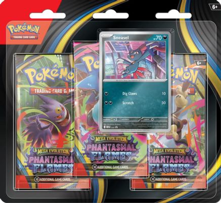 Pokemon Phantasmal Flames 3 Pack Blister [Sneasel]