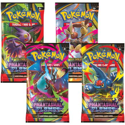 Pokemon Phantasmal Flames Booster Pack Art Bundle [Set of 4]