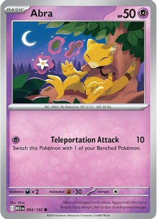 Abra (54) [ME01: Mega Evolution] Reverse Holofoil