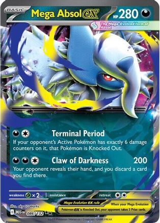 Mega Absol ex - 086/132 (86) [ME01: Mega Evolution] Holofoil