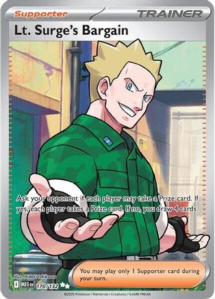 Lt. Surge's Bargain - 170/132 (170) [ME01: Mega Evolution] Holofoil