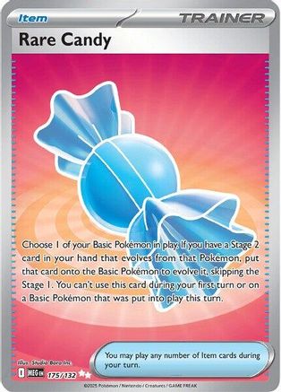 Rare Candy - 175/132 (175) [ME01: Mega Evolution] Holofoil