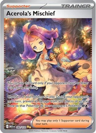 Acerola's Mischief - 183/132 (183) [ME01: Mega Evolution] Holofoil
