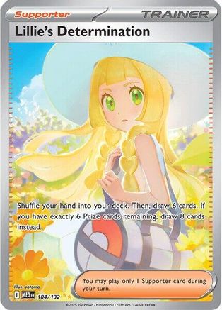 Lillie's Determination - 184/132 (184) [ME01: Mega Evolution] Holofoil