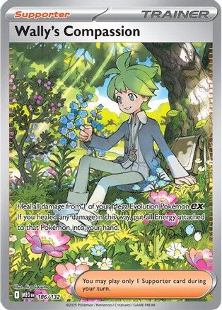 Wally's Compassion - 186/132 (186) [ME01: Mega Evolution] Holofoil