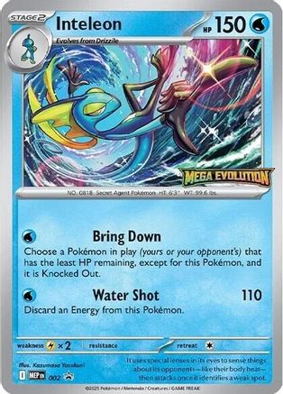 Inteleon - 002 (2) [ME: Mega Evolution Promo]