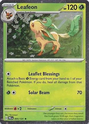 Leafeon - 005/131 (Cosmos Holo) (5) [Miscellaneous Cards & Products] Holofoil