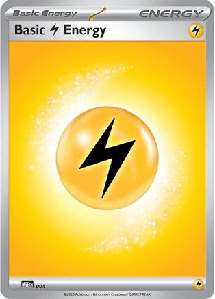 Basic Lightning Energy - 004 (4) [MEE: Mega Evolution Energies] Reverse Holofoil