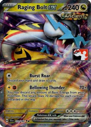 Raging Bolt ex - 123/162 (Prize Pack Series 5) (123) [Prize Pack Series Cards] Holofoil
