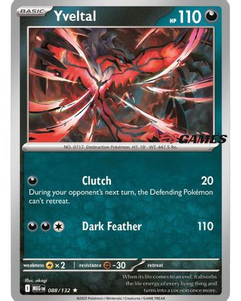Yveltal (EB Games) (88) [Miscellaneous Cards & Products] Holofoil
