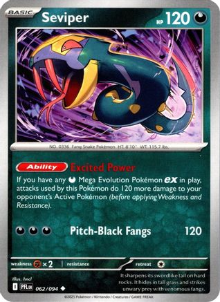 Seviper (62) [ME02: Phantasmal Flames] Reverse Holofoil