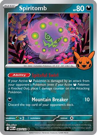 Spiritomb - 087/132 (Pokeween 2025) (87) [Miscellaneous Cards & Products] Reverse Holofoil