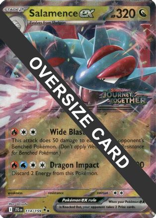 Salamence ex - 114/159 (114) [Jumbo Cards] Holofoil