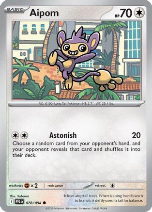 Aipom (78) [ME02: Phantasmal Flames]