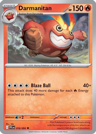 Darmanitan (16) [ME02: Phantasmal Flames] Reverse Holofoil