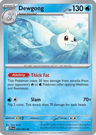 Dewgong - 022/094 (22) [ME02: Phantasmal Flames] Reverse Holofoil